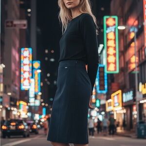 Tahari Elegant Black Women's Skirt